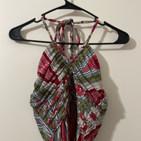 Snap Y2K Multicolor Halter Maxi Dress Size S - Picture 4 of 9